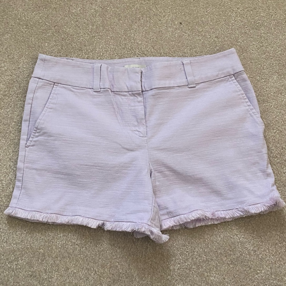 Loft light purple shorts